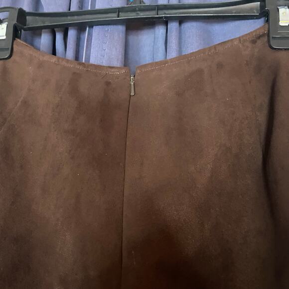 Vintage Y2K Muse Embroidered Faux Suede Wide Leg Pants Size 12 - Picture 9 of 12